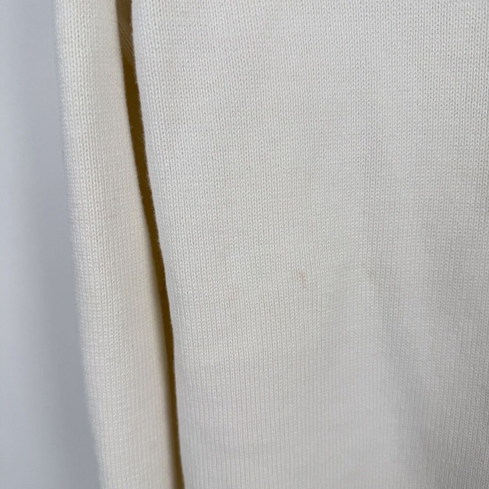 Charlie's T-Shirts Vail Women's Sweater M Cream Cotton Knit Crew Neck Après-Ski - Picture 7 of 12